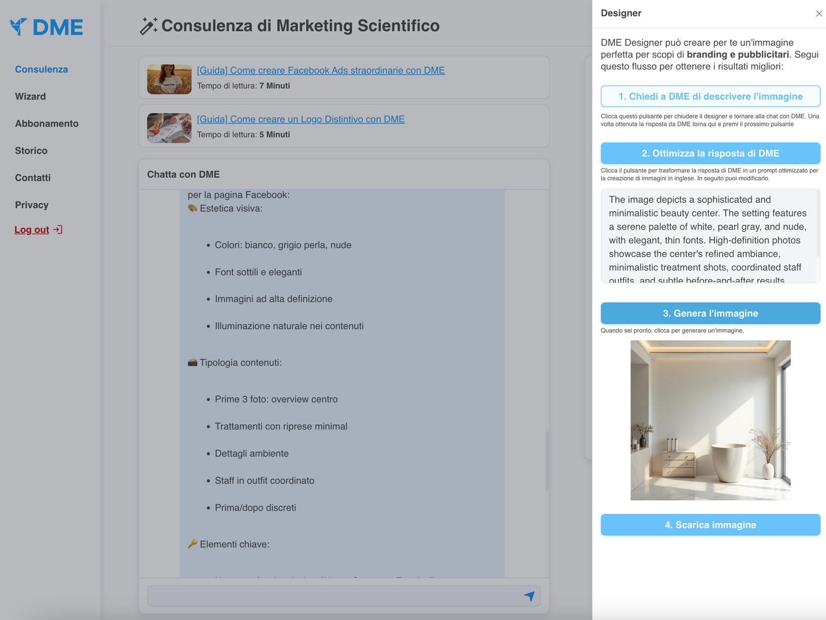 La funzione Designer